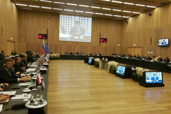 Speaker of the House of Peoples, Bariša Čolak, and Deputy Speaker, Ognjen Tadić, participate in the 18th meeting of the Association of European Senates